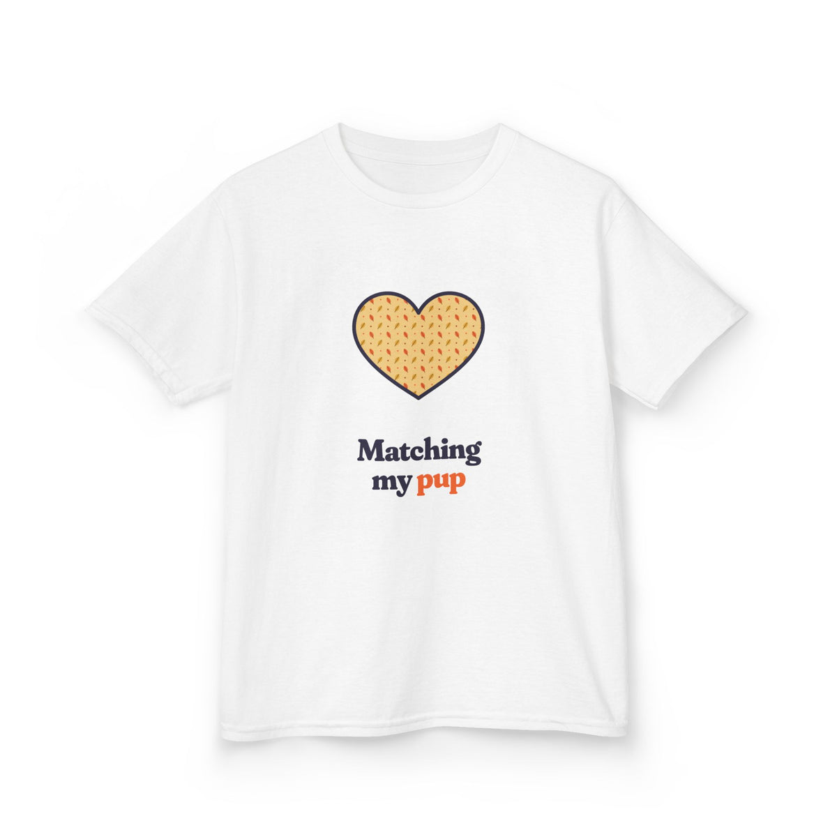 Matching My Pup Kids Tee, Fall Leaves