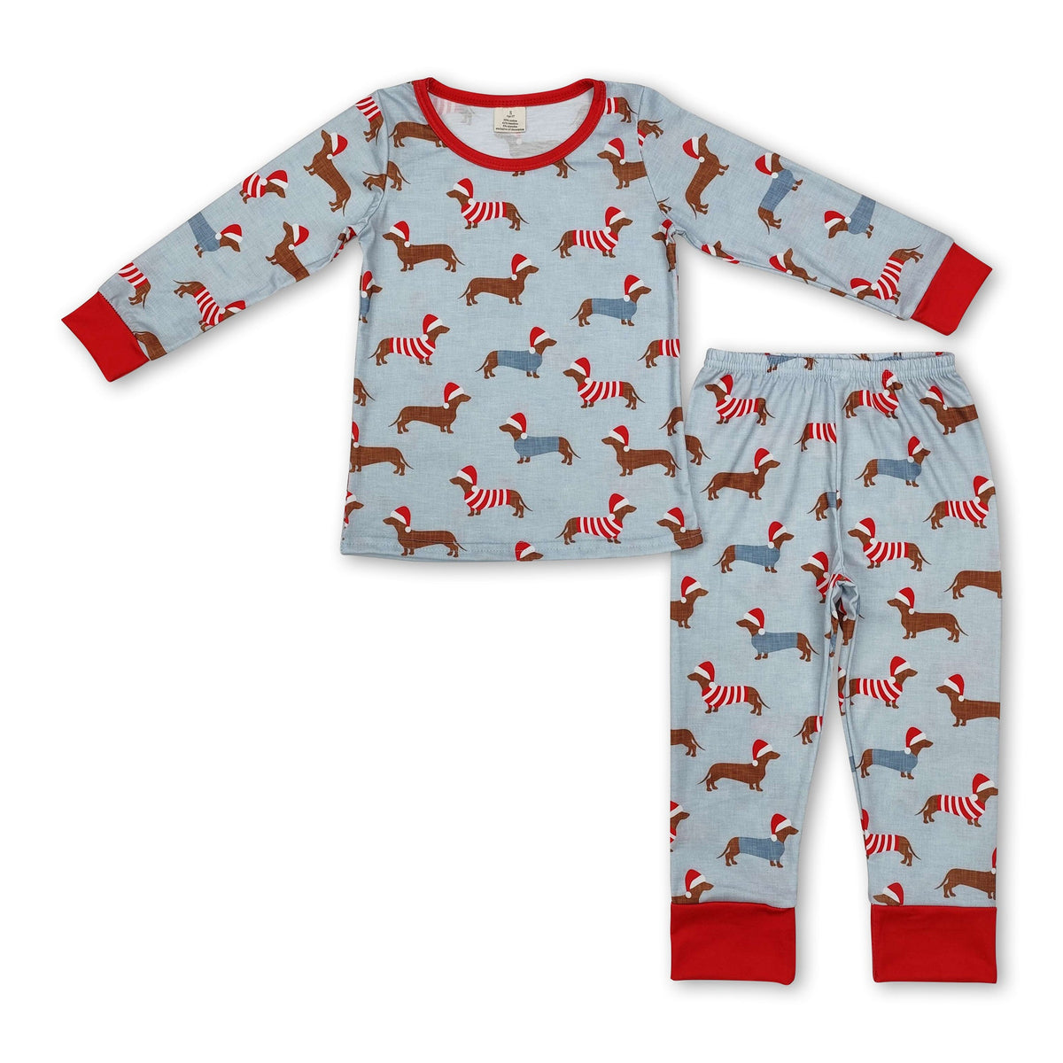 Santa Pup Kids Christmas Pajamas