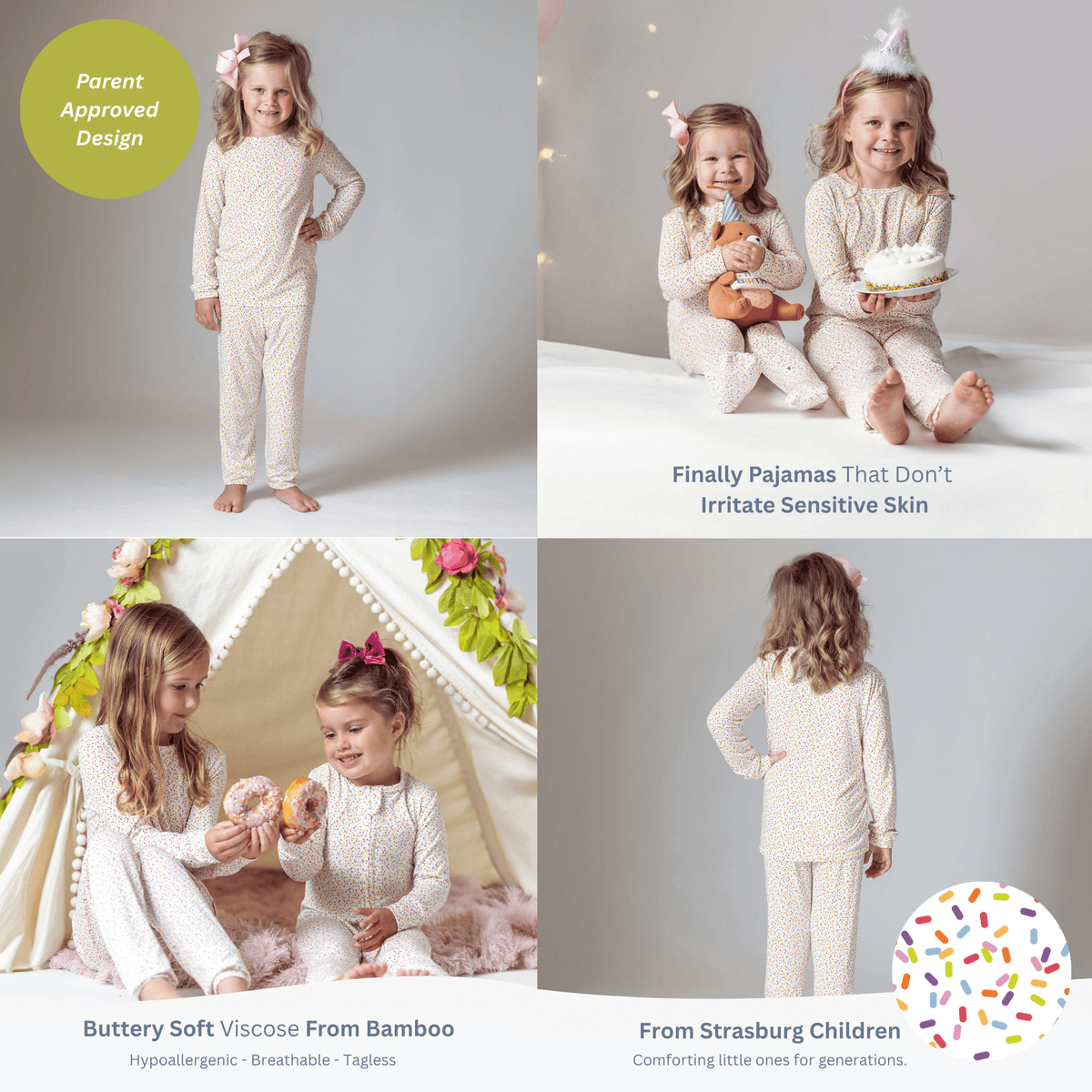 Kids' Matching Family Christmas Pajamas – Red