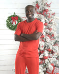 Men's Matching Family Christmas Pajamas – Red