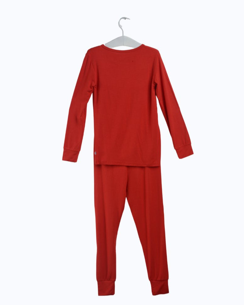 Kids' Matching Family Christmas Pajamas – Red